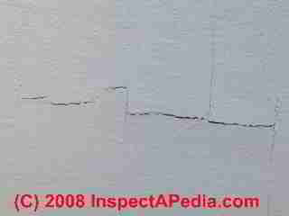 Photograph of paint failure details